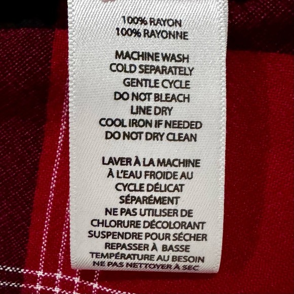 Beach Lunch Lounge‎ Black And Red Plaid Emery Button-up Flannel Shirt Large - Picture 10 of 13